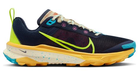 Zapatillas trail running nike react terra kiger 9 azul amarillo mujer 40