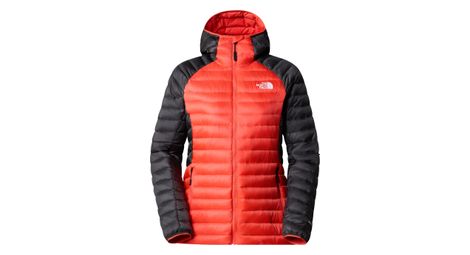 The north face bettaforca orange women's down hooded jacket s