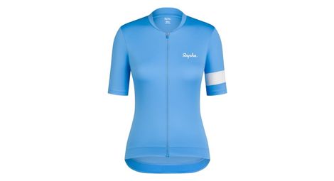 Maillot rapha core jersey bleu/blanc femme