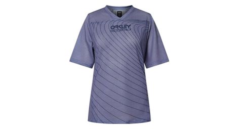 Maillot manches courtes femme oakley factory pilot violet