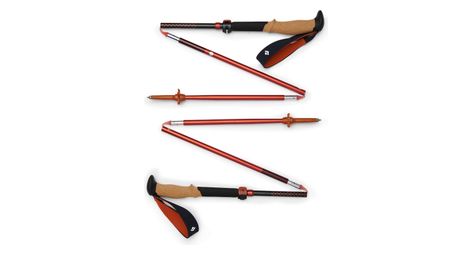 Black diamond pursuit flz hiking poles black/red