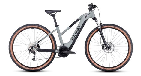 Cube reaction hybrid performance 625 trapecio mtb eléctrica hardtail shimano alivio 9s 625 wh 29'' gris pantano verde 2023