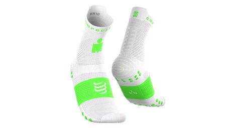 Compressport Pro Racing v4.0 Run High Ironman 2026-sokken Groen/Wit