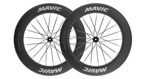 Juego de ruedas Mavic Comete 85 700 mm | 12x100 - 12x142 mm | Centerlock | Negro/Gris