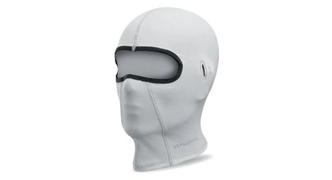 Cagoule balaclava de cyclisme gris clair avec ouverture pour lunettes