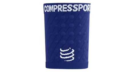 Bandeaux Poignet Compressport Racing Sweatbands Bleu (Paire)