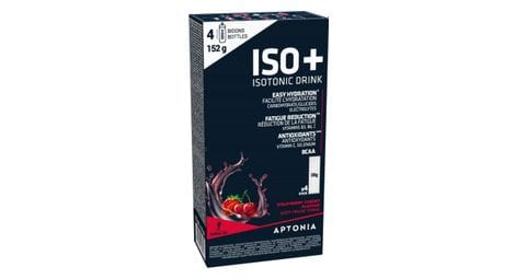 Aptonia energy drink iso in polvere + frutti rossi 4 x 38 g