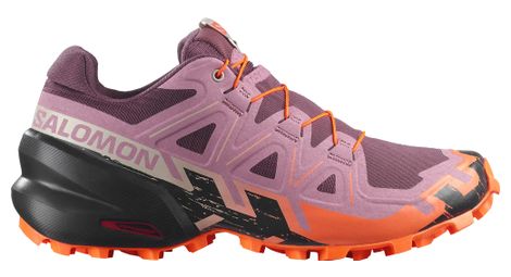 Chaussures Trail Salomon Speedcross 6 Rose/Orange Femme
