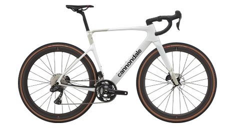 cannondale superx 2 gravel bike with shimano grx di2 12 speed drivetrain 700mm handlebar cashmere white