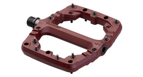 Paire de pédales plates sixpack composite kamikaze pa rouge