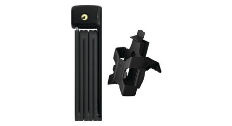 Faltbares Bügelschloss Abus Bordo Lite 6055K/85 Schwarz + SR-Halterung (Sattel Royal)
