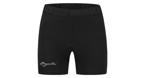 Sous-short de vélo femme avec peau rogelli noir