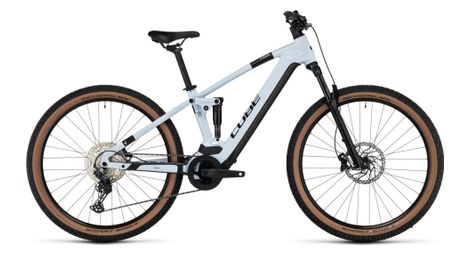 Cube stereo hybrid 120 pro 750 electric full suspension mtb shimano deore 12s 750 wh 27.5'' flash white 2023 16 pollici / 161-170 cm