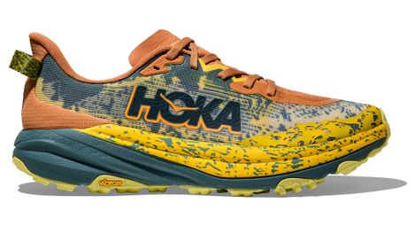 Hoka speedgoat 6 trail shoes yellow/orange/blue uomo