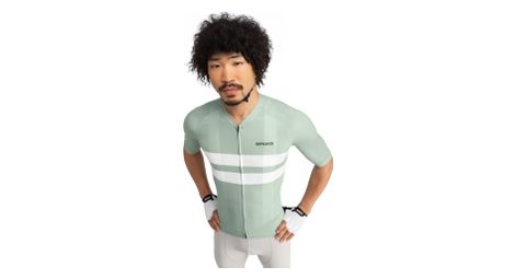 Maillot vélo ultraléger homme Cyclisme M3 Mustair Vert Cendré