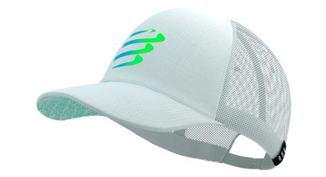 Casquette Compressport Trucker Blanc/Bleu/Vert