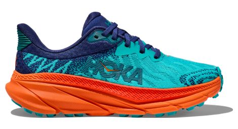 Chaussures de Trail Running Femme Hoka Challenger 7 Bleu Orange