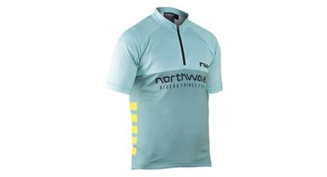 Maillot manches courtes enfant northwave force evo bleu