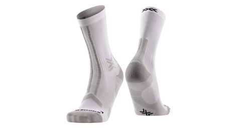 Chaussettes X-Socks Trailrun Discover Crew Blanc/Gris