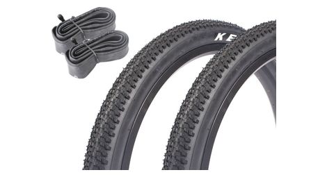 2x pneus VTT KENDA APTOR 24 pouces x 1,95 pouces + chambre à air AV