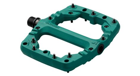 Paire de pédales plates sixpack composite kamikaze pa vert sapin