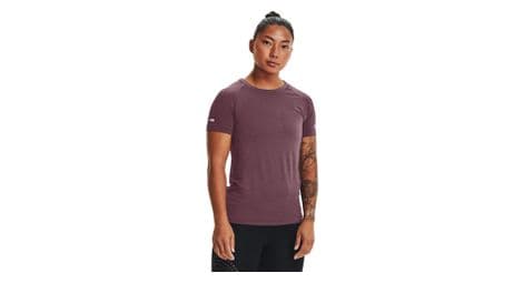 Camiseta de manga corta under armour seamless run violeta mujer