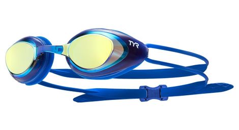 Lunettes de natation tyr black hawk miroir bleu gold
