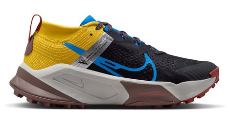 Nike zoomx zegama trail zapatillas running mujer negro azul amarillo