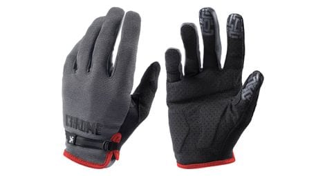 Chrome cycling gloves grey / black