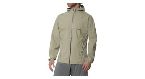 Chaqueta impermeable Mizuno Waterproof 20K Beige para hombre