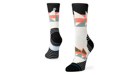 Stance performance tri wool crew socken weiß / mehrfarbig