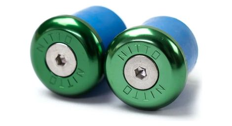 Nitto ec-01 embouts de guidon – aluminium anodisé vert – 23,8 mm