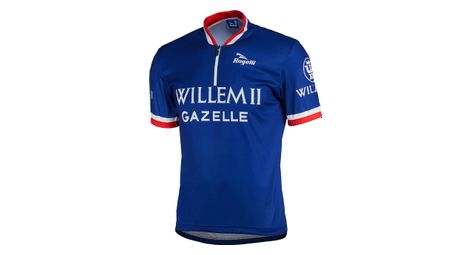 Maillot Manches Courtes Velo Rogelli Willem 2 - Homme - Bleu