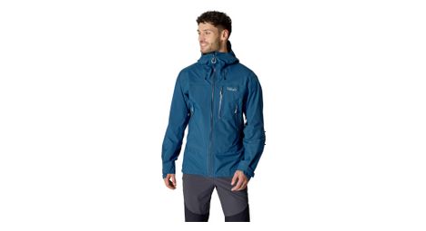 Veste Imperméable Rab Downpour Mountain Bleu Homme