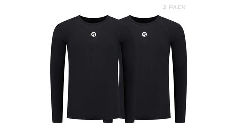 Sous-maillot vélo manches longues - femme homme - noir - rogelli core ii
