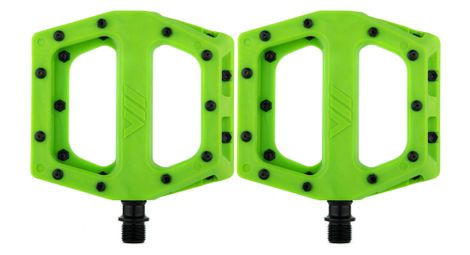 Paire de pedales plates dmr v11 vert