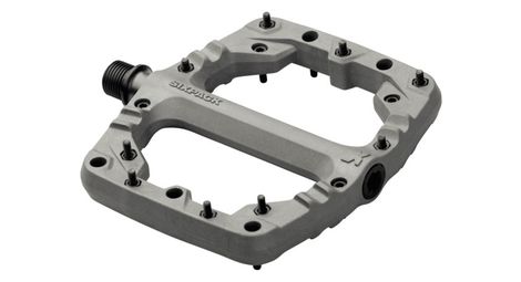 Paire de pédales plates sixpack composite kamikaze pa gris foncé