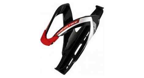 Elite porte bidon custom race noir brillant logo rouge