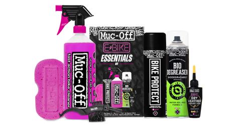 Kit d'entretien muc-off ebike essentials kit clean protect & lube