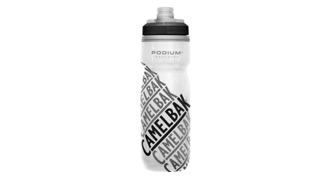 Camelbak podium chill 0.6l race edition geïsoleerde fles wit / zwart