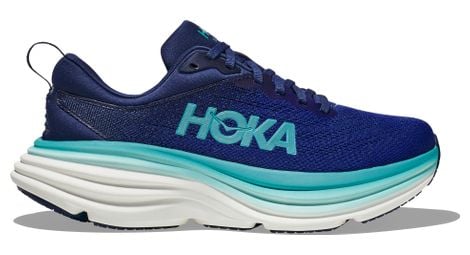 Hoka women's bondi 8 running shoes blue 42
