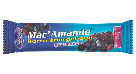 Barre énergétique gourmande fenioux multi-sports mac'amande fruits des bois - 27g