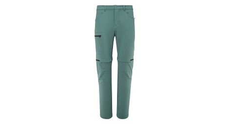 Millet ubic stretch pantalones convertibles zip off verde