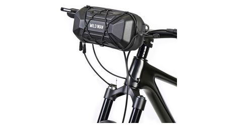 Sacoche de guidon vélo grande capacité rigide EVA avec bandoulière