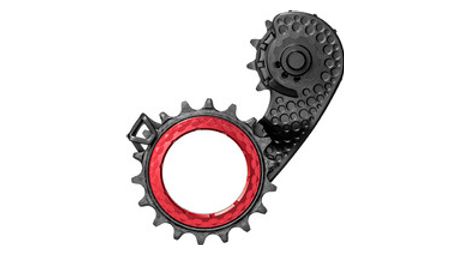 Chape de derailleur hollowcage absoluteblack pour ultegra dura ace 11 v rouge