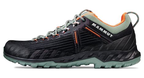 Mammut alnasca knit iii botas de aproximación bajas verde/negro