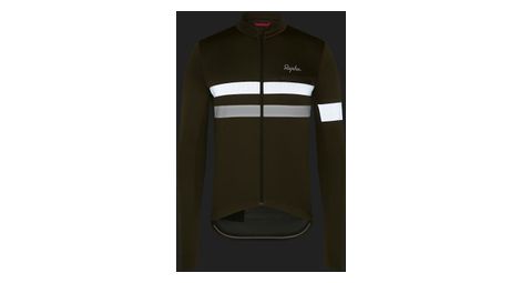 Langarm Trikot Brevet Jersey Khaki Weis Herren