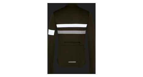 Langarm Trikot Brevet Jersey Khaki Weis Herren