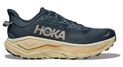 Chaussures Trail Hoka Challenger 8 Large Bleu/Orange Homme