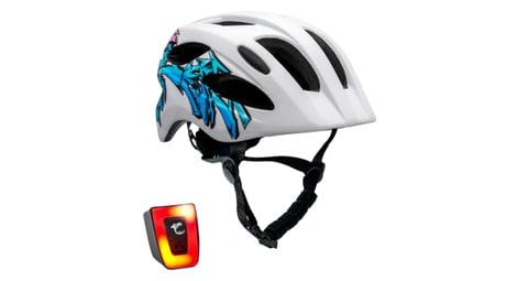 Casque de vélo pour enfants de 6 à 12 ans | graffiti bleu | certifié en1078